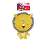Rosewood Leo Lion, Plush Interactive Dog Toy With Giant Squeaker And Crinkle Body - Yellow
