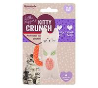 Rosewood Little Nippers Kitty Crunch Cat and Kitten Toy, Crinkle Textured Plush Toy with Catnip, Interactive Play for Kittens and Small Cats, Stimulates Exercise and Fun
