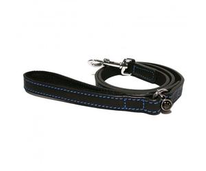 Rosewood Lux Leather Black Dog Lead 102 x 2cm - DOG LEAD