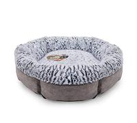 Rosewood Luxury Fleece Lined Plush Pet Bed in Grey, Size 48cm | Charlies