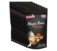 Rosewood Magic Bone Chicken Treats for Dogs - Chicken Flavour Dog Treats, Rawhide Free, Large Sized Dog Chews for Medium and Large Dogs, 2pc (Case of 8 x 140g)