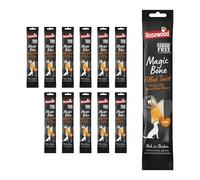 Rosewood Magic Bone Filled Twist for Dogs - Chicken and Peanut Butter Flavour Dog Treat, Rawhide Free, Large Sized Dog Chew for Medium and Large Dogs, 1pc (Case of 12 x 60g)