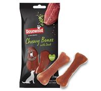 Rosewood Pets Unlimited Chewy Bones with Duck, Medium, Grain Free, High Protein Meaty Dog Treats - 2pc, 80g (1 Pack)