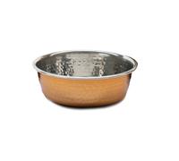 Rosewood Medium Hammered Copper Stainless Steel Dog Bowl 940ml