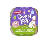 Rosewood Mini Easter Eggs for Dogs - 4 Mini Eggs, Dog Safe Chocolate, Cocoa Free, Gluten Free, Easter Gift, Chocolate Treat for Small, Medium, Large Dogs and Puppies (80g)