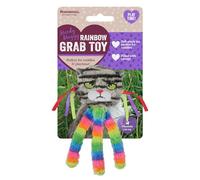 Rosewood Moody Moggy Rainbow Grab Toy - Engaging Catnip Cat Toy with Bright Colors for Interactive Play & Exercise