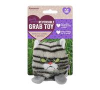 Rosewood Moody Moggy Reversible Grab Toy - Dual-Sided Interactive Catnip Cat Toy for Engaging Play & Exercise