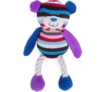Rosewood Mr Twister Tilly Teddy Dog Toy, Small, multi-colour