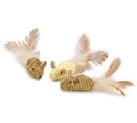 Rosewood Natural Cat Toy - Wild Catnip Mini Mice x 3