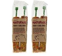 Rosewood Naturals Carrot & Fennel Sticks, Rabbit Treats & Small Animal Treats, 140g (Pack of 2)