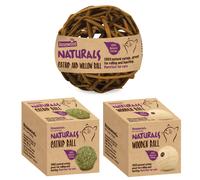 Rosewood Naturals Catnip Bundle for Cats - 3 Assorted Natural Catnip Balls, Fun Cat Toys for Engaging Play, Exercise and Stress Relief, Indoor and