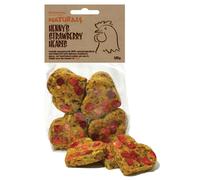 Rosewood Naturals Henny's Strawberry Hearts for Chickens, 120 g, transparent