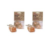 Rosewood Naturals Himalayan Salt Lick Stone, Small Animal Mineral Stone for Rabbits, Guinea Pigs and Hamsters, (Pack of 2)