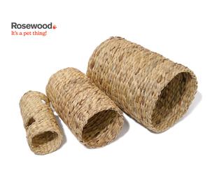 ROSEWOOD NATURALS HYACINTH SMALL ANIMAL PLAY TUNNEL 3 SIZES