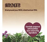 Rosewood Naturals Pea 'n' Beetroot Nibble Rings Treats for Rabbits, Guinea Pigs,