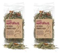 Rosewood Naturals Veg Patch & Echinacea Salad Small Animal Treat, Forage for Rabbits, Guinea Pigs, Chinchillas, Degus, Hamsters, Gerbils, Mice, Rats - 150g (Pack of 2)