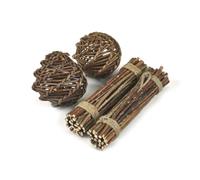 Rosewood Naturals Willow Toys Value Pack for Small Animals & Birds | Gnaw Toys & Boredom Breakers for Rabbits, Guinea Pigs, Hamsters, Gerbils, Chinchillas, Degus, Rats, Mice & Parrots