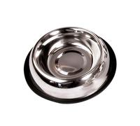 Rosewood Stainless Steel Non-Slip Spaniel Bowl, 1 Litre, clear