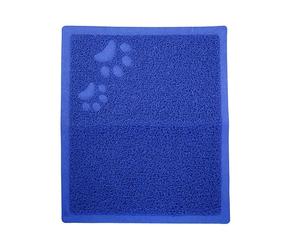 Rosewood Options Anti-slip Cat Litter Mat - Blue