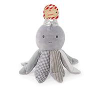 Rosewood Otis Octopus, Christmas Crinkle Plush Dog Toy, Grey, 16cm x 33cm