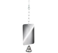 Rosewood Parrot Toy Mirror & Bell