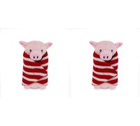 Rosewood Penny Pig in Blanket Cat Toy - Plush Catnip Toy with Crinkle Blanket & Bell - Soft & Stimulating Textures for Batting, Pouncing, Snuggling for Cats & Kittens (Pack of 2)