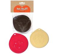 Rosewood Pet Products Small Pet Food 3 Can Covers., Clear