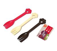 Rosewood Pet Stuff Plastic Feeding Forks, Assorted Colours, 1pc - Colo
