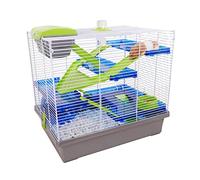 Rosewood Pico Hamster Cage, Extra Large, 5 Tier, with Water Bottle, Food Dish & Exercise Wheel, Silver (50 x 36 x 47 cm)