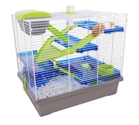 Rosewood Pico Hamster Home - Cage XL Silver - 50 x 36 x 47cm