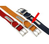 (Rosewood) Plain Sewn Leather Dog Collar 21""-24