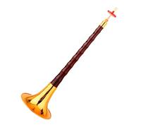 Rosewood Pole Golden Carved Bowl Suona Horn Adult Chinese Folk Suona Musical Instrument Suona Set(Color:E)