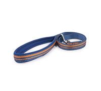 Rosewood Reflective Stripe, Blue and Orange Lead with Extra Soft Padded Handle, 40 inch