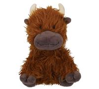 Rosewood Rope Core Cow Toy for Dogs, Tough Dog Toy with Hidden Squeaker, Soft & Durable Plush Toy