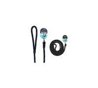 Rosewood Rope Twist Lead, 64-inch, Black/ Blue