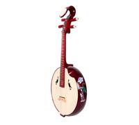 Rosewood Ruan, 4-String Lute for Beginners & Performers, Solid Wood Ruan, Ruan Musical Instrument, Playing, Practicing, Chinese Folk Musical Instruments D