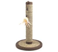 Rosewood Seagrass Feather Cat Scratching Post