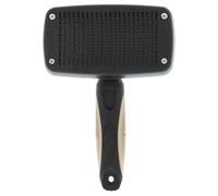 Rosewood Self Cleaning Slicker Brush for Dogs - Large - Dog Brush for Medium to Long Fur - Black - Push Button for Easy Hair Removal