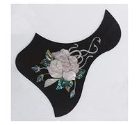 Rosewood Self Sticker Acoustic Guitar Pickguard With Abalone Inlay Guitar Pickguard Acoustic Guitar Pickguards (Color : 07)