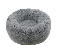 Rosewood Silver Fluff Comfort Round Dog Bed, Large, 79 x 79cm