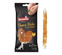 Rosewood Small Chewy Sticks for Dogs - Made with Chicken, Grain Free Chews, High Protein Dog Treats, By Pets Unlimited (10pc, 100g)