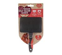 Rosewood Soft Protection Self Clean Slicker for Dogs, Large