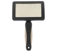Rosewood Soft Slicker Brush for Dogs - Large - Dog Brush for Medium to Long Fur - Black - Gentle Grooming Brush with Stainless Steel Pins
