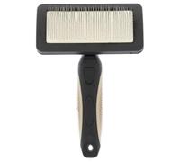 Rosewood Soft Slicker Brush for Dogs - Small - Dog Brush for Medium to Long Fur - Black - Gentle Grooming Brush with Stainless Steel Pins