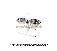 Rosewood Stainless Steel Adjustable Double Diner Bowl - Large