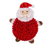 Rosewood Steve Santa Snuffle Mat Dog Toy - Christmas Treat Puzzle Plush for Nose Work, Mental Stimulation & Slow Feeding - Interactive Holiday Enrichment Toy for Dogs or Cats