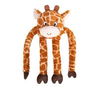 Rosewood Stretch Giraffe Dog Toy with Extra-Long Arms - Hidden Squeaker, Interactive Tug-of-War & Fetch, Soft & Cuddly Plush Design for Medium and Large Dogs