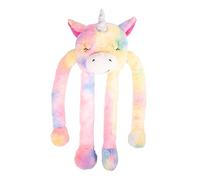 Rosewood Stretch Unicorn Dog Toy with Extra-Long Arms - Hidden Squeaker, Interactive Tug-of-War & Fetch, Soft & Cuddly Plush Design for Medium and Large Dogs