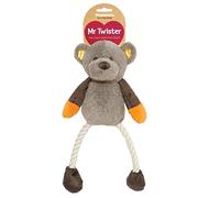 Rosewood Mister Twister Plush Rope Dog Toy in Brown | Charlies