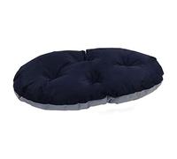 Rosewood Tough & Mucky Oval Dog Mattress - Large, 81cm - Water-Resistant Reversible Blue/Grey Pet Bed Cushion for Dogs - Comfortable and Washable - Dual Sided Design for Year-Round Use